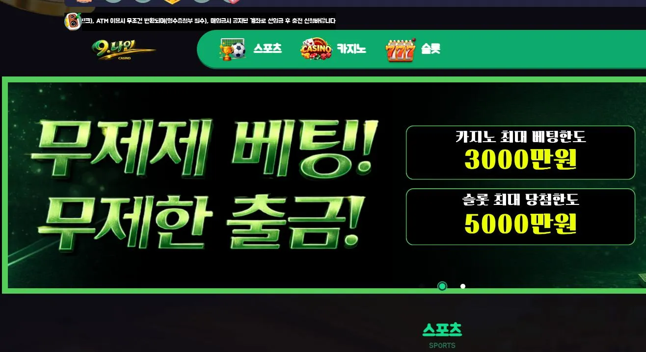 나인 카지노 먹튀 증거