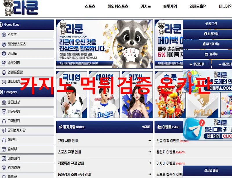 라쿤 먹튀 증거