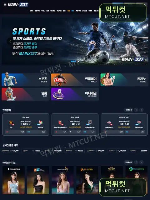 메인337 · mainx337.com 먹튀컷 자체 캡처