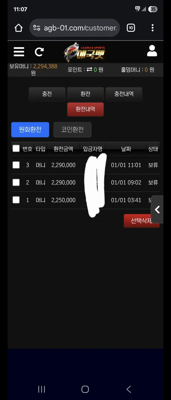 애국벳 먹튀 증거
